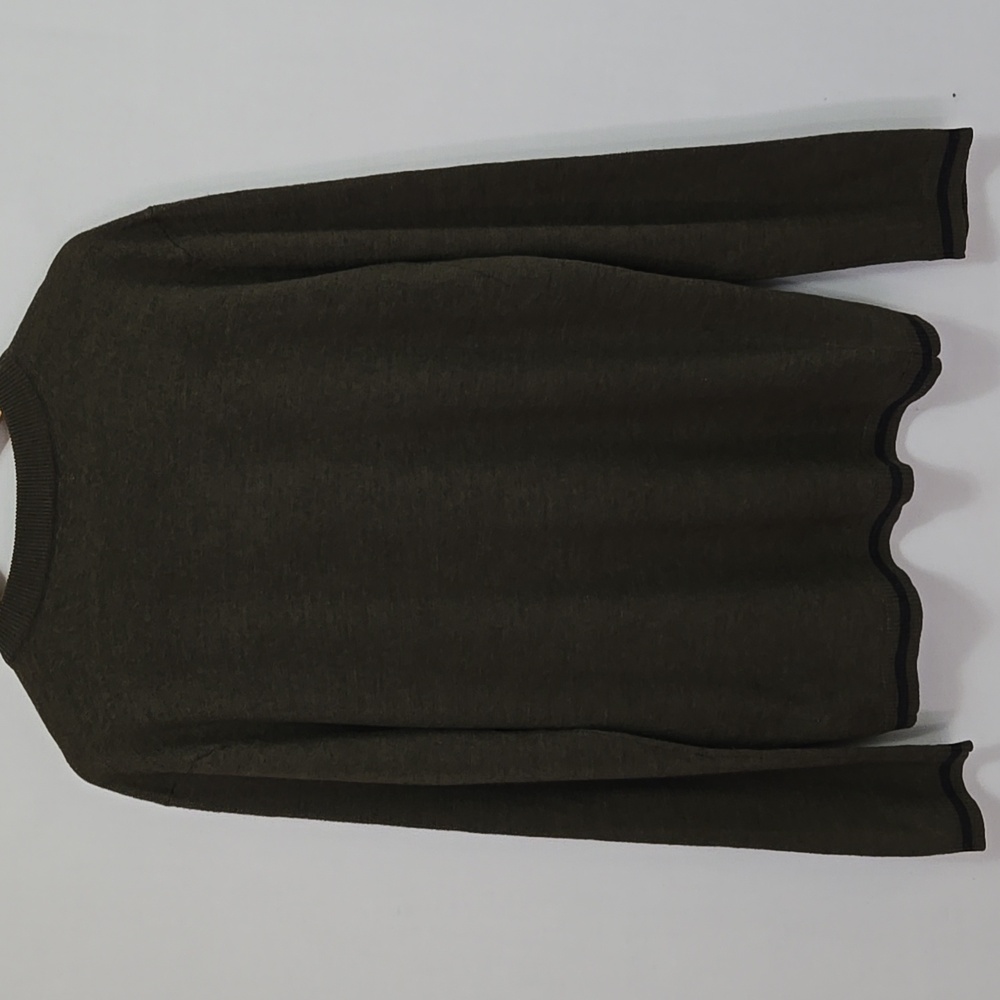Smartwool Men's V-neck Sweater Size XL Olive Green - Picture 11 of 11